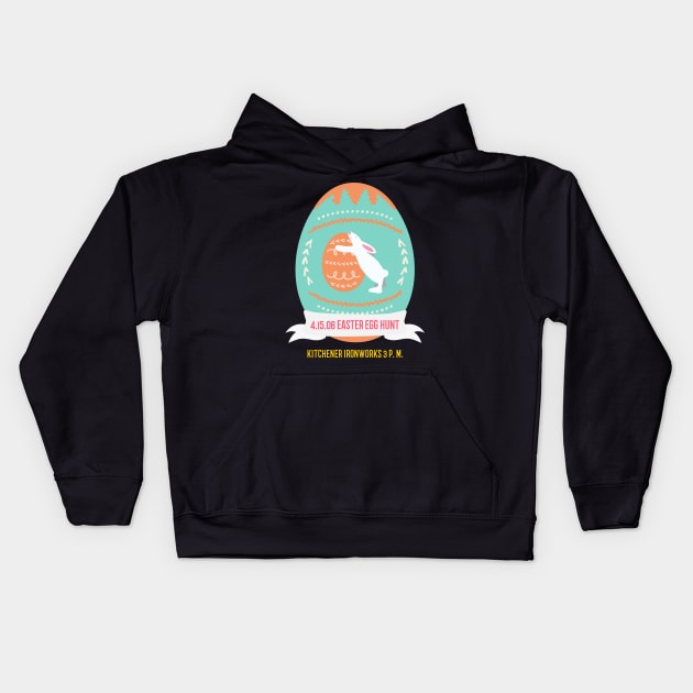 Easter Egg Hunt It Kids Hoodie by MangoJonesLife